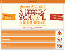 Tablet Screenshot of chabadofdumbo.com